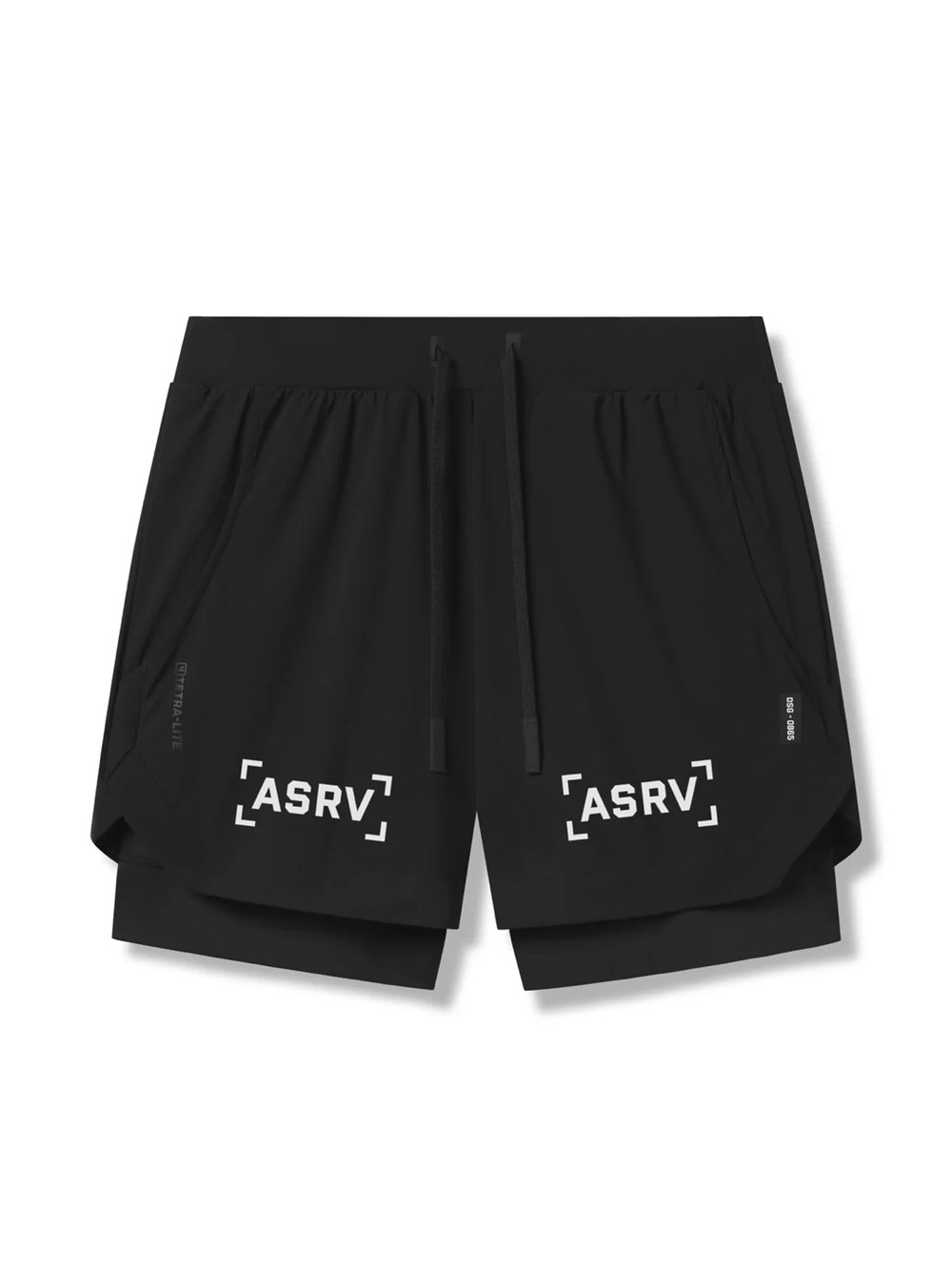 ASRV Men’s Black Performance Running Shorts